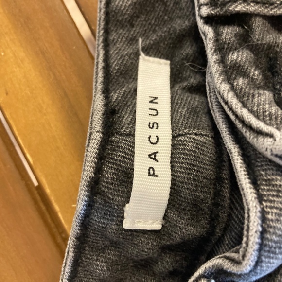 Black Washed PacSun Jean Shorts - Picture 3 of 5